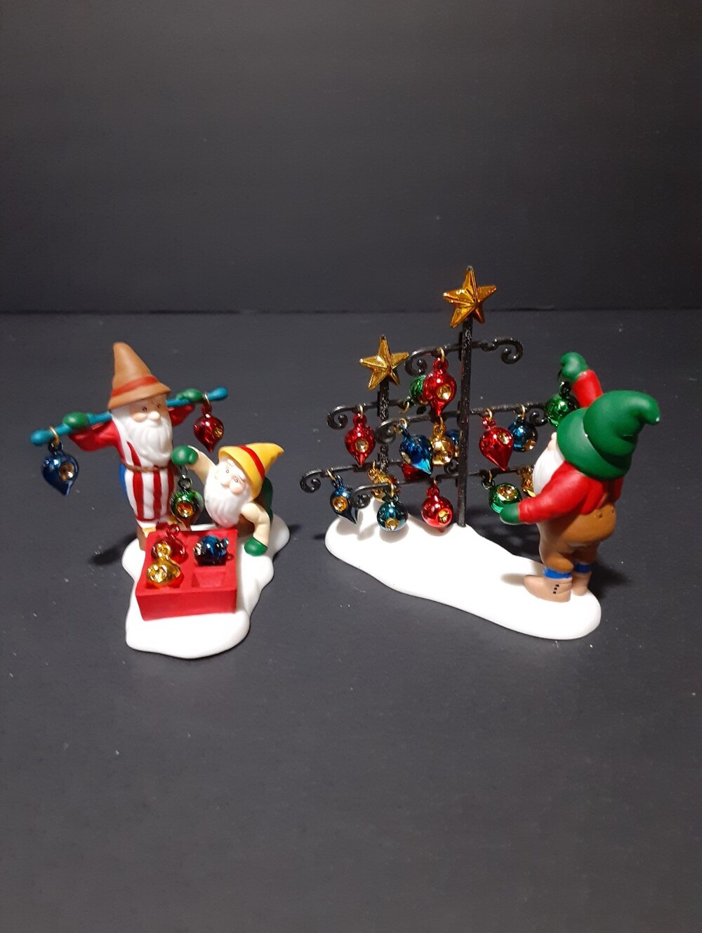 Department 56 "Don't Break The Ornaments" #56372 2 Pc Vintage Christmas Village